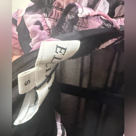 ELLIATT SOLENE MIDI DRESS - BLACK LILAC Dinner cocktail Party size S NWT - Picture 6 of 6